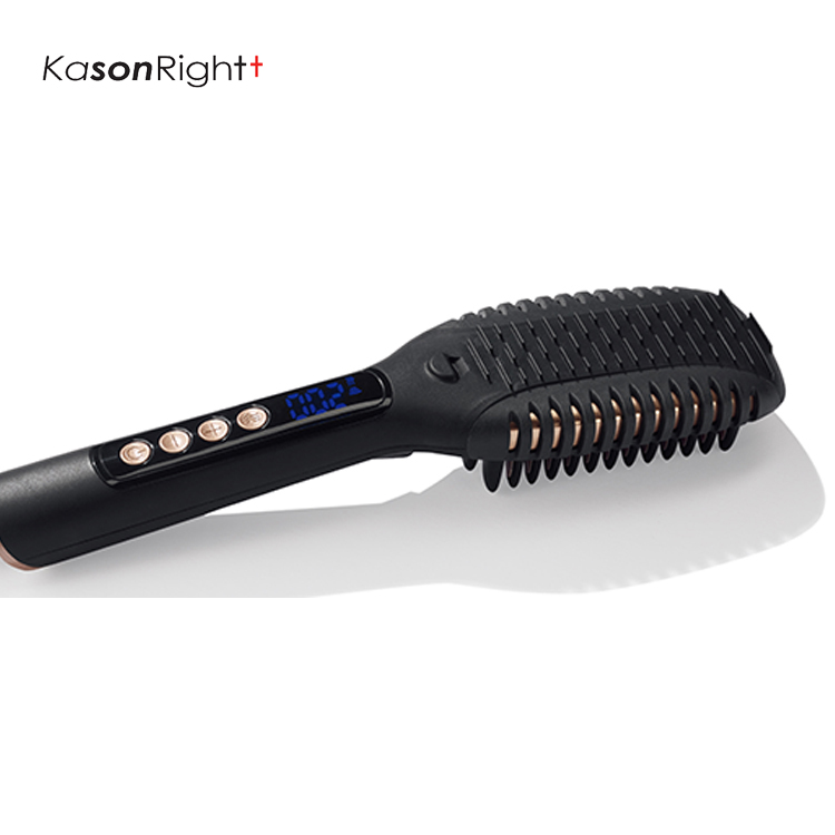 3 U 1 Side Wave Volume četka za ravnanje kose, LED zaslon, Rapid MCH Smoothing Heating Multi češalj za kosu